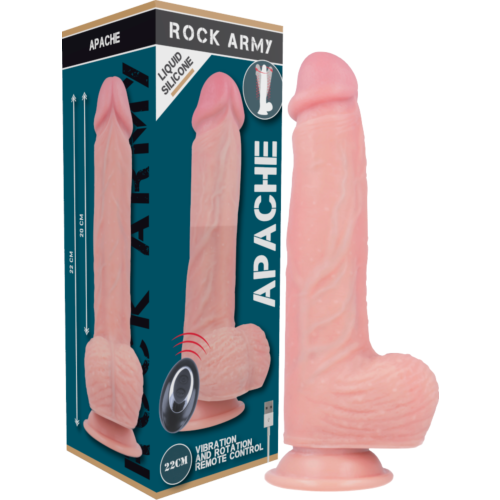 Realisztikus Vibrátor ROCK ARMY Apache Távvezérlővel