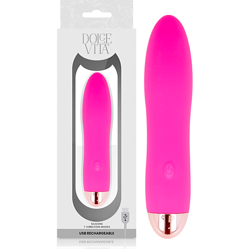 Rechargeable Vibrátor DOLCE VITA Four Pink 7 sebességgel