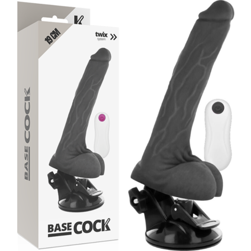 Realista vibrátor BASECOCK 19 cm távirányítóval
