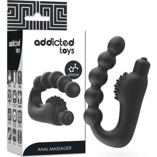 Anális vibrátor ADDICTED TOYS Prostatic Massager erőteljes vibrációval
