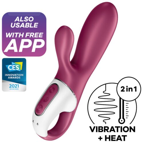 Vibrátor SATISFYER HOT BUNNY hőmérséklet funkcióval