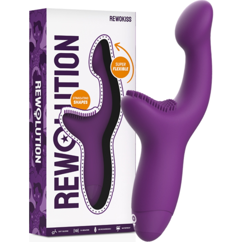 Vibrátor REWOLUTION REWOKISS Kétmotoros A-pont stimulátor