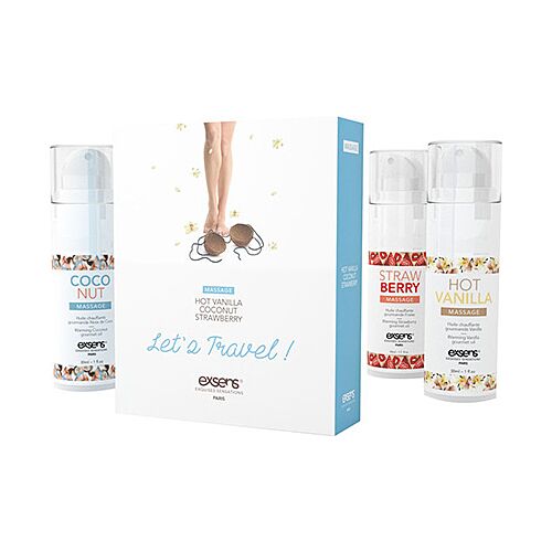 Masszázs Olaj Exsens Warming Gourmet 3 x 30 ml