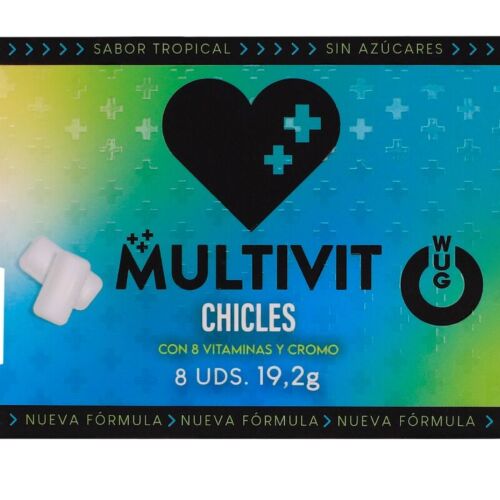 Funkcionális rágógumi WUG GUM MULTIVIT 8 db