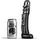 Dildo ALL BLACK 22 CM - Realisztikus élmény