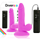 Rugalmas Dildo DIVERSIA 17 cm - távirányítóval