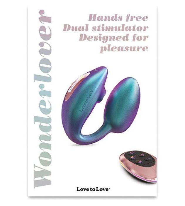 Love to Love Wonderlover Dual Stimulator - Iridescent Turquoise