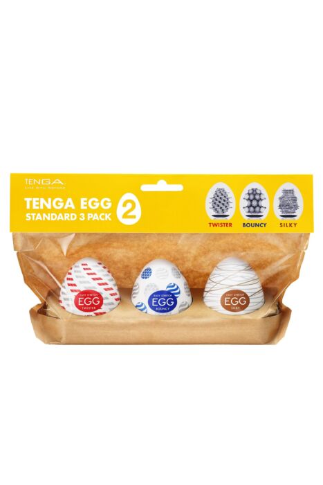 Masturbátor Tenga EGG STANDARD 3 PACK II több textúrával Masturbátor Tenga EGG STANDARD 3 PACK II több textúrával