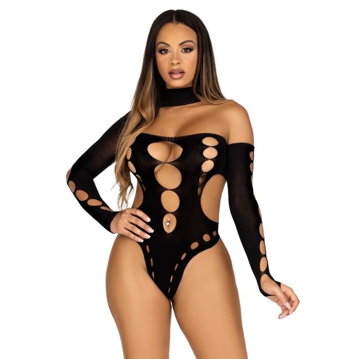 Body Leg Avenue Cut Out Thong háttal Body Leg Avenue Cut Out Thong háttal