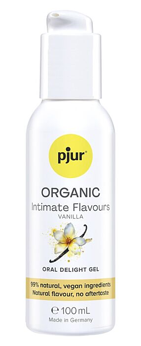 Ízesített intim gél Pjur ORGANIC Intimate Flavours Vanilla