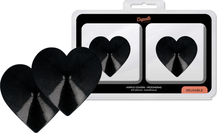 Cubrepezones Corazón Noir