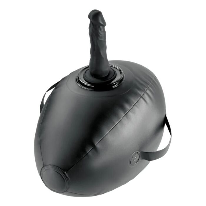FETISH FANTASY SERIES - BODY DOCK INFLATABLE LOVE BALL WITH DILDO BLACK 41.9 CM FETISH FANTASY SERIES - BODY DOCK INFLATABLE LOVE BALL WITH DILDO BLACK 41.9 CM