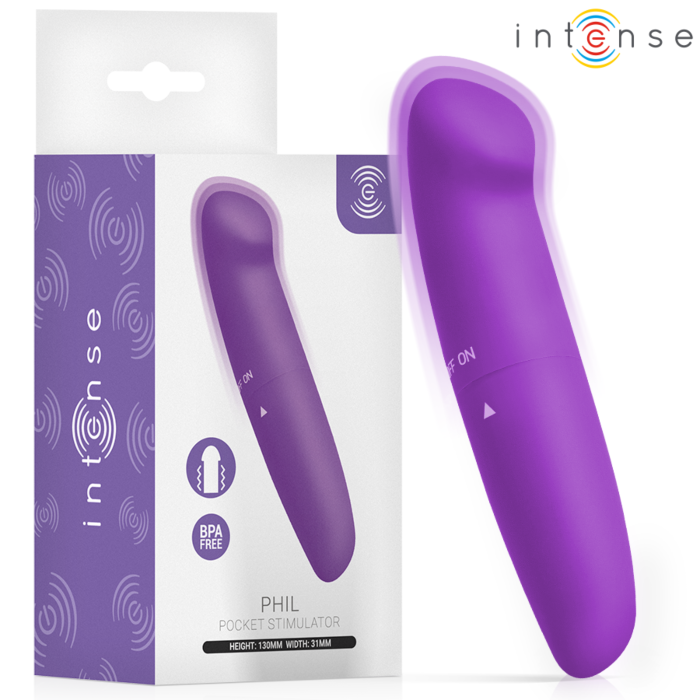 INTENSE FUN TOYS PHIL G-SPOT G-pontvibrátor, lila, 13 cm