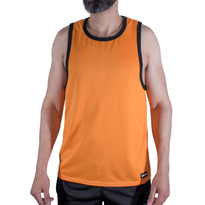 MACHO - CMV005 ORANGE GYM T-SHIRT S/M MACHO - CMV005 ORANGE GYM T-SHIRT S/M