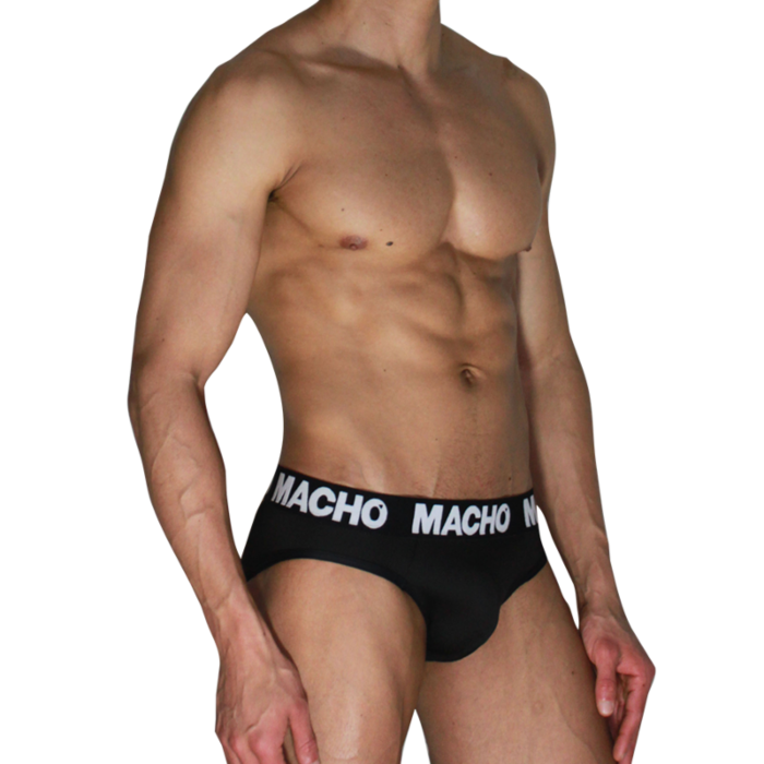 MACHO - MCH007 CLASSIC SLIP BLACK + BLACK XL MACHO - MCH007 CLASSIC SLIP BLACK + BLACK XL