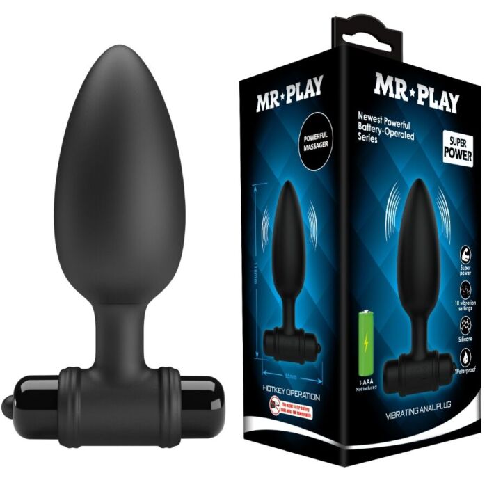 MR PLAY - SUPER POWER ANAL PLUG WITH VIBRATION MR PLAY - SUPER POWER ANAL PLUG WITH VIBRATION