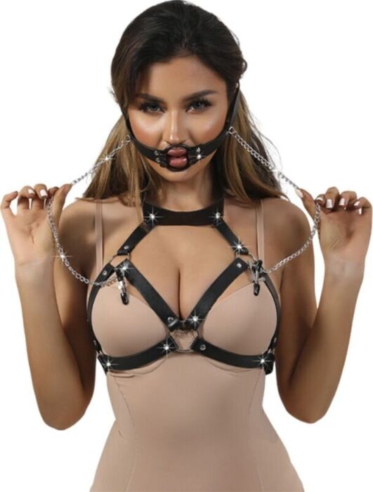 Pinzas para el Pecho Sublime BDSM con Correa