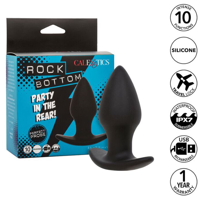 Anális dugó CALEXOTICS ROCK BOTTOM 10 vibrációs funkcióval