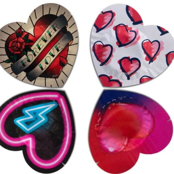 Preservativos Pasante Corazón Rojo 144 Unidades
