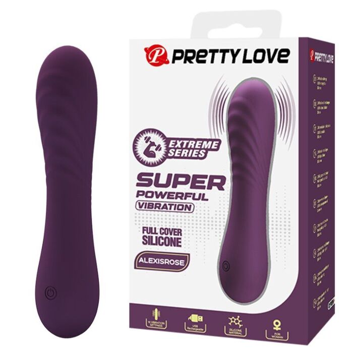 PRETTY LOVE - ALEXISROSE RECHARGEABLE VIBRATOR 10 FUNCTIONS PURPLE PRETTY LOVE - ALEXISROSE RECHARGEABLE VIBRATOR 10 FUNCTIONS PURPLE