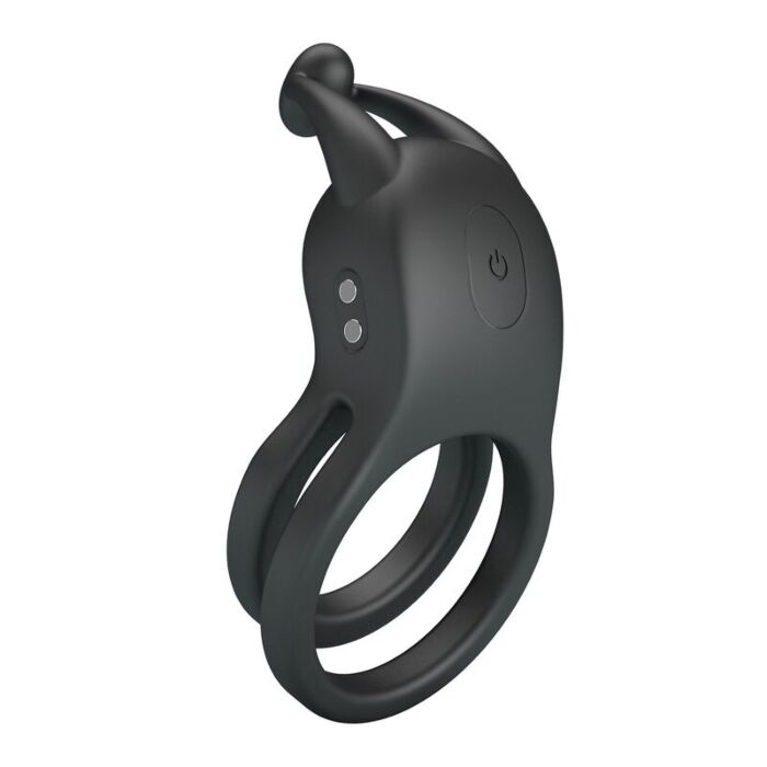 PRETTY LOVE - GOODWIN RECHARGEABLE DOUBLE VIBRATING COCK RING BLACK PRETTY LOVE - GOODWIN RECHARGEABLE DOUBLE VIBRATING COCK RING BLACK