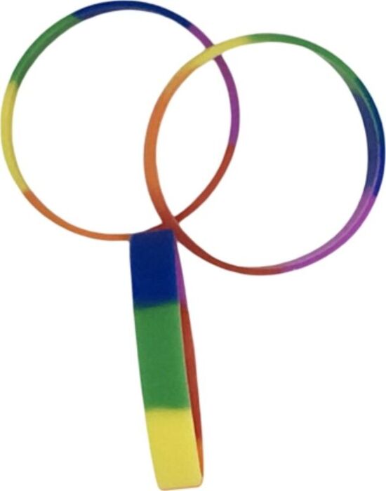 Pulsera Silicona PRIDE Bandera LGBT - Colorido y Elástico