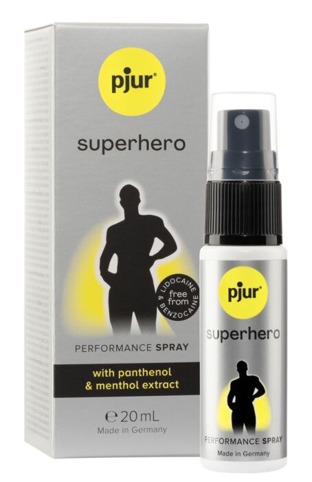 Spray Retardante PJUR Superhero 20ml - Potencia y Control Spray Retardante PJUR Superhero 20ml - Potencia y Control