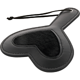 BDSM Eszköz DARKNESS SENSATIONS BLACK FETISH LOVE VELOR PADDLE