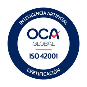 Az OCA ISO/IEC 42001 tanúsítási jele